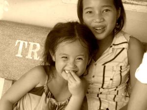 Two girls at the Ca Mau Orphanage
